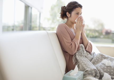 sick at home due to bad air quality
