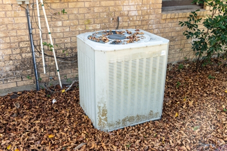 Outdoor HVAC condenser unit