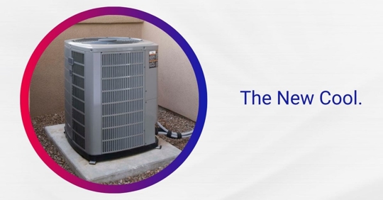 An outdoor air conditioning unit.