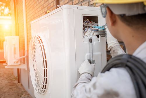 Newly installed heat pump in Memphis home